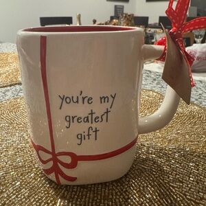 Rae Dunn Cream and Red Gift Mug Brand New.
Could be a gift for any occasion.